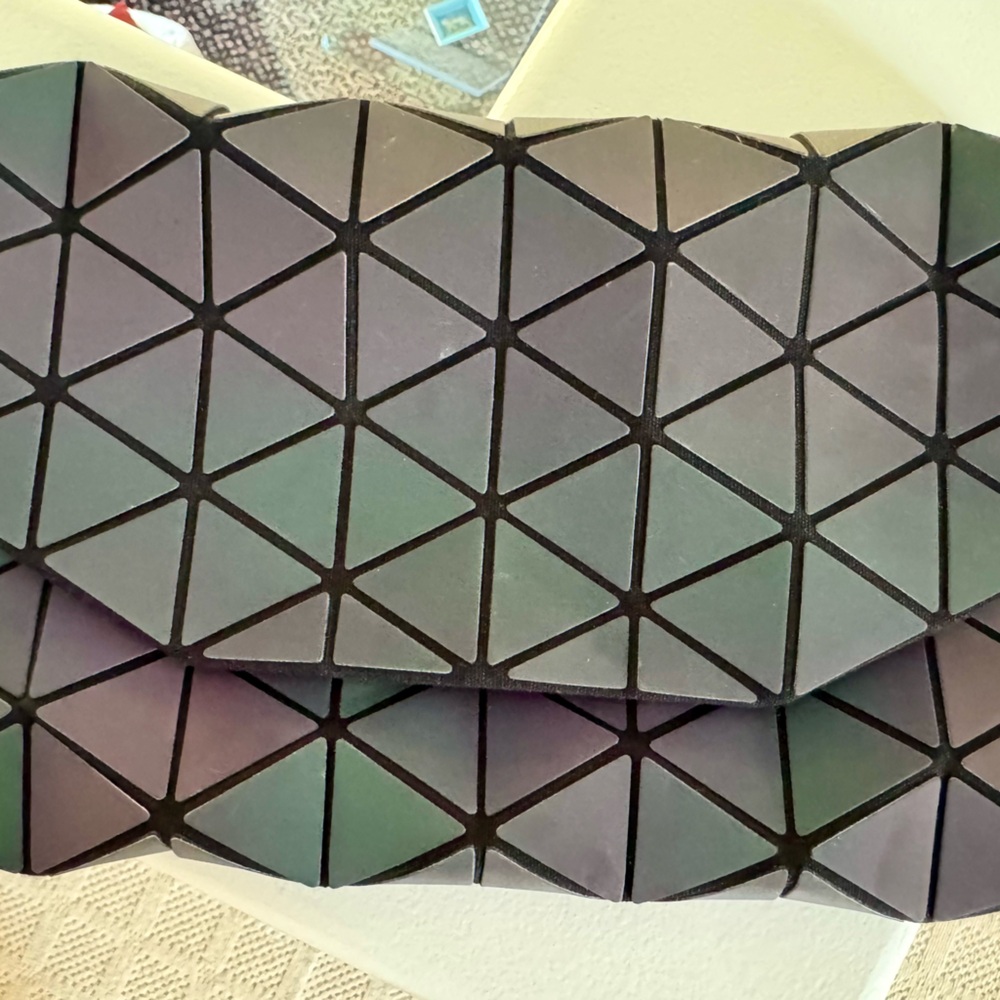 Geometric Iridescent Clutch